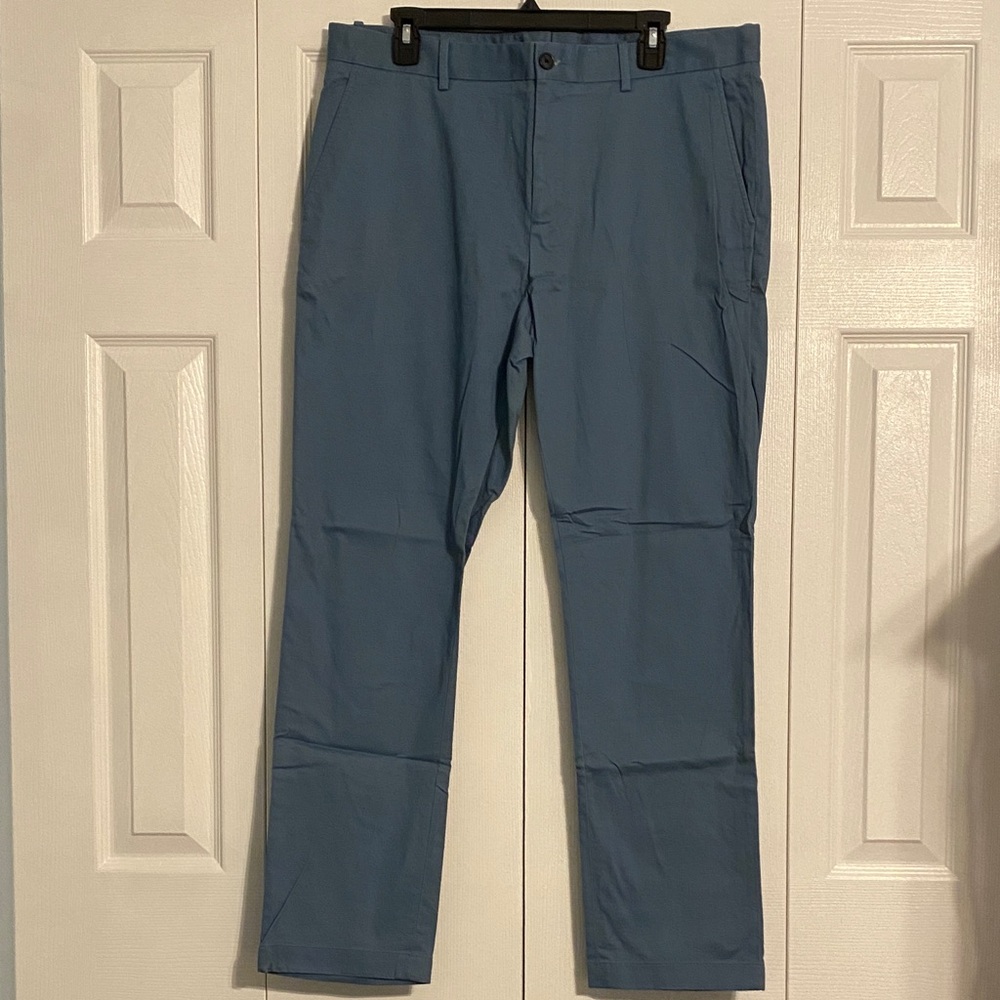 Perry Ellis Men's Slate Blue Chinos
